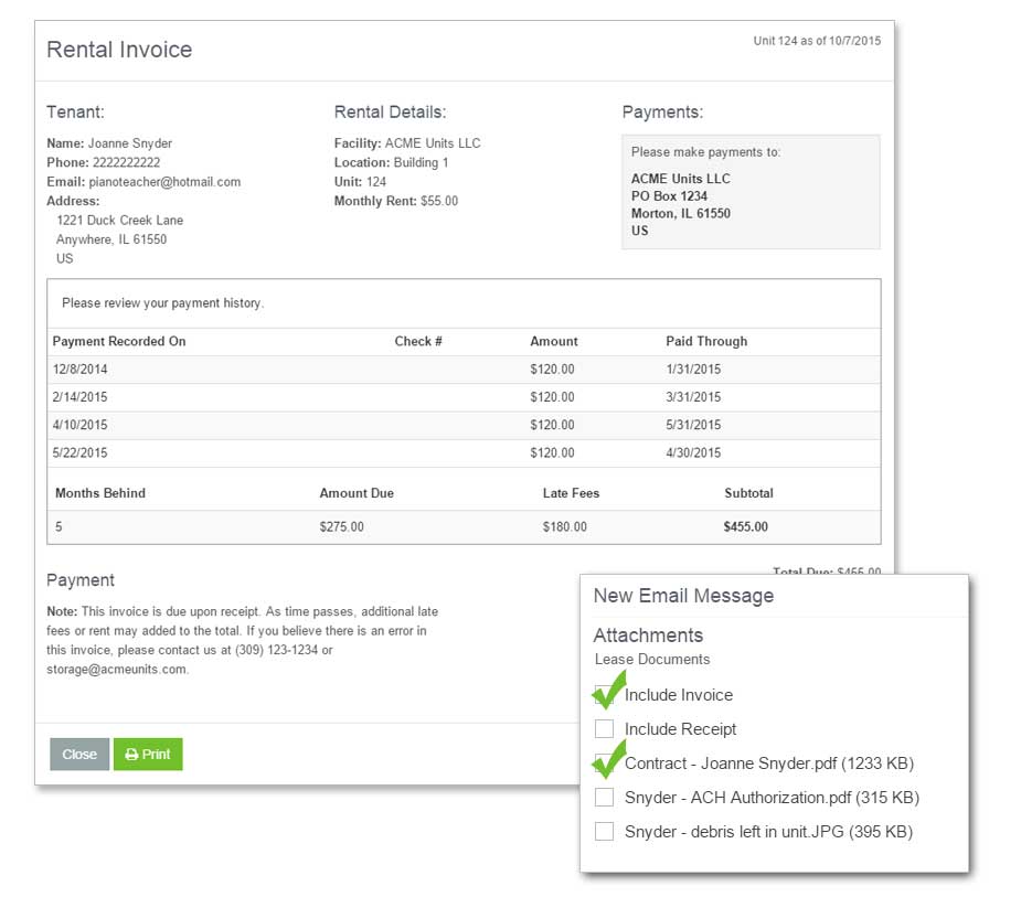 Unit Trac Paperless Invoice Interface